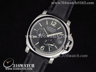高仿沛纳海PANERAI-Luminor Marina系列 PAM090 动能 黑色橡胶带 亚洲23J机芯 PM0005