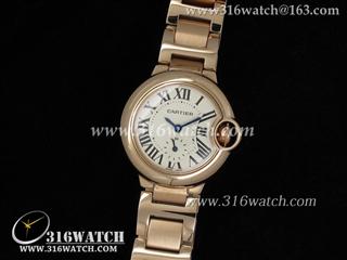 精仿卡地亚CARTIER-蓝气球系列 18 k玫瑰金表壳 白色表盘 女装瑞士石英手表 CTR0040