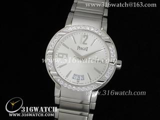 高仿伯爵Piaget-Polo系列 G0A36223S机械表 白色表盘 瑞士ETA-2824机芯 复制1:1版本 PG0009