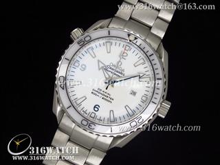 高仿欧米茄Omega-海马Seamaster 系列 海洋宇宙 白色表盘 白色边框 亚洲2813机 OMG0002