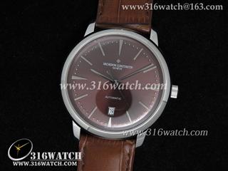 高仿江诗丹顿Vacheron Constantin-传承系列 85180/000G-9231男士机械表 咖啡色表盘 亚洲2824机芯 VC0004