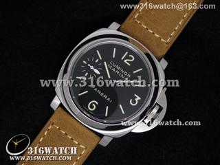 高仿沛纳海PANERAI手表 Luminor Marina系列 PAM111 N 避震改裝豁口 1:1 Noob版本 棕色磨沙皮表带 海欧6497-2手动上链机芯PM0028
