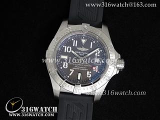 高仿百年灵Breitling手表 复仇者系列 A1733010/F538 完美V2版 灰色表盘 黑色橡胶带 瑞士ETA-2836机芯 BL0010