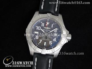高仿百年灵Breitling手表 复仇者系列 A1733010/F538 完美V2版 灰色表盘 黑色皮带 瑞士ETA-2836机芯 BL0021