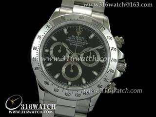 劳力士ROLEX-迪通拿系列 116520-78590男士机械表 黑面条钉表盘 计时7750机芯 完美1:1复制 Noob版 RL0105