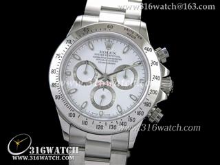劳力士ROLEX-迪通拿系列 116520-78590男士机械表 白面条钉表盘 计时7750机芯 完美1:1复制Noob版 RL0106