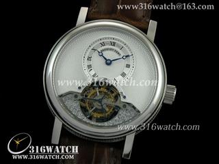 宝玑BREGUET-COMPLICATIONS系列 3357BB/12/986 白色表盘 棕色皮表带 海欧飞轮机芯 BG0023
