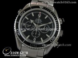 欧米茄Omega 海马系列 海洋宇宙 2210.50.00男士机械表 黑色表盘 黑色边框 计时7750机芯 完美1:1 Noob版 OMG0077