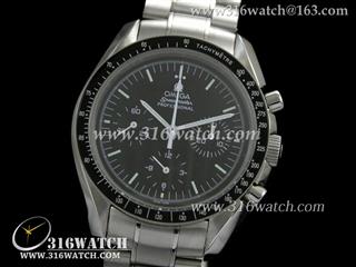 高仿欧米茄Omega 超霸系列 50周年纪念 黑色表盘 精钢表链 计时7750上链机芯 OMG0101