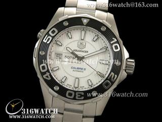 豪雅TAGHeuer-竞潜系列 500M男士机械表 白色表盘 瑞士SW-200机芯 高仿豪雅完美1:1版本 TAG0074