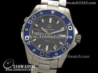 豪雅TAGHeuer 竞潜系列 500M WAJ2112.BA0870男士机械表 蓝色表盘 瑞士SW-200机芯 高仿豪雅完美1:1版本 TAG0075