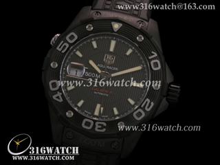豪雅TAG Heuer 竞潜系列 500M WAJ2180.FT6015男士机械表 钛金属表壳 黑色表盘 瑞士SW-200机芯 顶级1:1完美版本 TAG0078