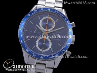 豪雅TAGHeuer-卡来拉CARRERA系列 CV2015.BA0786男士机械表 蓝色表盘 亚洲计时7750机芯 高仿豪雅1:1最佳版本 TAG0092