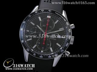 豪雅TAGHeuer 卡来拉系列 红色大秒针 黑色表盘 计时7750机芯 高仿豪雅1:1最佳版本 TAG0098