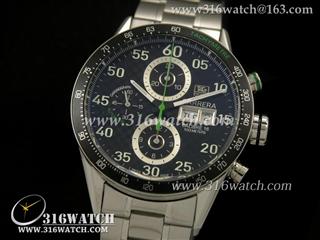 豪雅TAGHeuer 卡来拉系列 星期日历 SG 2008 GP F1 限量版 黑色碳纤维表盘 亚洲计时7750机芯 高仿豪雅终级1:1版本 TAG0112