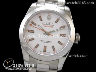劳力士ROLEX-闪电系列 抛光边框 白色表盘 瑞士ETA-2836机芯 高仿1:1 完美Noob版 RL0184