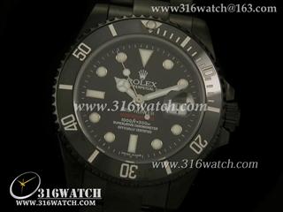劳力士ROLEX-潜航者型系列 SUB 黑色PVD表壳 陶瓷数字边框 黑色表盘 最佳1:1 Noob版 RL0187