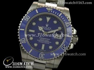 劳力士ROLEX-潜航者型系列 SUB蓝水鬼陶瓷数字边框 蓝色表盘 瑞机ETA-2836机芯 最佳1:1 Noob版 RL0190