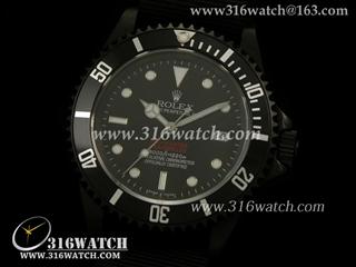 劳力士ROLEX-深潛SEA DWELLER系列 SEA 黑色PVD表壳 黑色帆布带瑞士ETA-2836机芯 完美1:1 Noob版 RL0210
