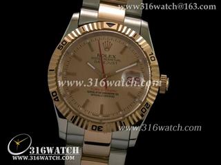 劳力士ROLEX-蚝式恒动系列 18 k玫瑰金电镀 玫瑰金表盘 瑞士ETA-2836机芯 高仿1:1劳力士手表 RL0207
