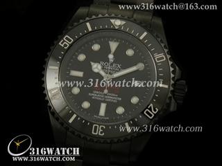 劳力士ROLEX-深潛SEA DWELLER系列 SEA大海使 黑色PVD表壳 陶瓷数字边框 黑色表盘 完美1:1 Noob版 RL0208