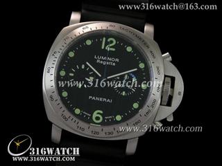 高仿沛纳海PANERAI手表 Luminor Automatic Chrono系列 PAM308 黑色表盘 计时7750上链机芯 PM0063