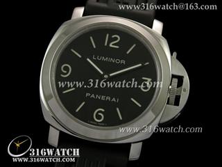 沛纳海PANERAI-Luminor Base 系列 PAM112 H版 超级夜光 黑色表盘 亚洲海欧6497机芯 高仿1:1沛纳海手表 PM0075