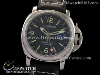 高仿沛纳海PANERAI手表 Luminor Automatic GMT系列 PAM063 黑色条纹表盘 瑞士ETA-2836机芯 PM0067