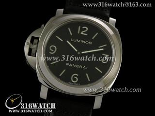 高仿沛纳海PANERAI手表 Luminor Base系列 PAM219 左撇子超级夜光 棕色皮带 亚洲海欧6497机芯 完美复制1:1Noob版 PM0079