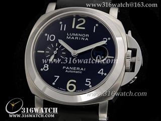 沛纳海PANERAI-Luminor Marina Automatic系列 PAM164 黑色数字表盘 黑色橡胶表带 亚洲7750机芯 高仿1:1沛纳海手表 PM0104