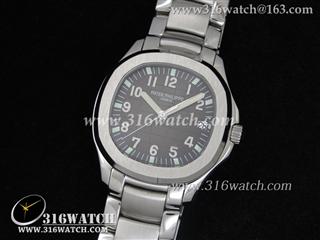 百达翡丽Patek Philippe-Aquanaut系列 5167A/1A男士机械表 高仿1:1 V4版 黑色格仔表盘 精钢表链 瑞士SW-200机芯 PP0013