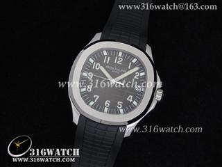 百达翡丽Patek Philippe-Aquanaut系列 5167A男士机械表 高仿1:1 V4版 黑色格仔表盘 黑色橡胶表带 瑞士SW-200机芯 PP0002