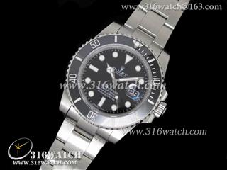 劳力士ROLEX-潜航者型系列 Submariner 116610 LN超级黑水鬼 黑色陶瓷数字表圈 黑色表盘 1:1 Noob最佳版 RL0239