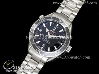 欧米茄 OMEGA-海马系列 SEAMASTER PLANET OCEAN 星球海洋 LIQUIDMETAL 42MM 全陶瓷圈口 1：1 Noob 限量版 仿瑞士ETA2824机芯 OMG0102