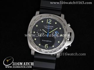 沛纳海PANER仿AI手表 Luminor Automatic Chrono系列 PAM3081:1 H版 黑色表盘 计时7750自动机芯 PM0137