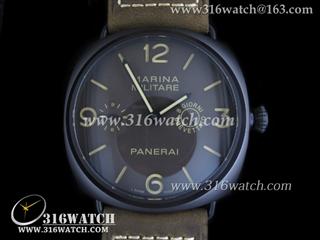 沛纳海PANERAI手表 Radiomir系列 PAM339DLC黑色表壳 海鸥6497手动上链机芯 PM0139