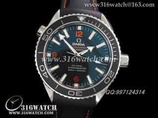 欧米茄OMEGA-海马系列 42MM 海洋宇宙 黑色陶瓷圈口 黑面橙字表盘 仿瑞士ETA-2836机芯 高仿1:1欧米茄手表 OMG0104