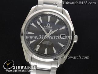 欧米茄Omage-Aqua Terra系列 150M 1:1最佳版 不锈钢表盘 灰色表盘 精钢表带 A8500自动机械表 OMG0115