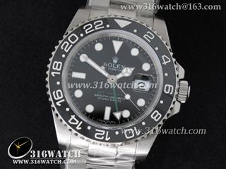 劳力士ROLEX-格林威治型II系列 GMT-Master II 116710 陶瓷数字边框 绿色GMT针 黑色表盘 仿瑞士ETA2836机芯 高仿1:1 Noob最佳超级版 RL0252
