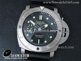 沛纳海 PaneraiPAM364 1:1 Noob 钛金属表壳 黑色表盘 全自动P9000机芯 PM00171