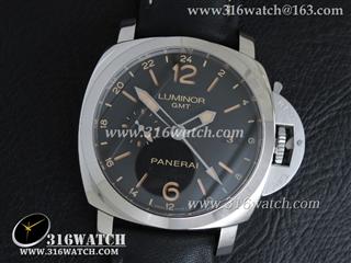 沛纳海PaneraiPAM531 GMT 1:1 KW不锈钢表壳 黑色表盘 全自动P9003机芯 PM00172