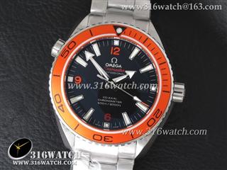 欧米茄OMEGA-海马系列 45MM 海洋宇宙 1:1 KW 橙色边框 黑面橙字表盘 A8500机芯 OMG0126